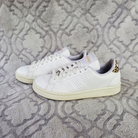 Women's Adidas White Advantage Sneakers - Picture 2 of 11